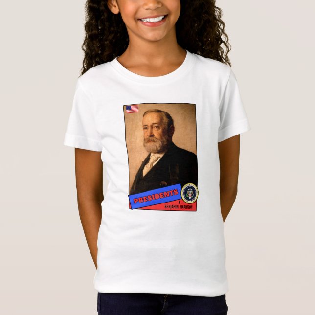 Benjamin Harrison Baseball Card T-Shirt (Vorderseite)