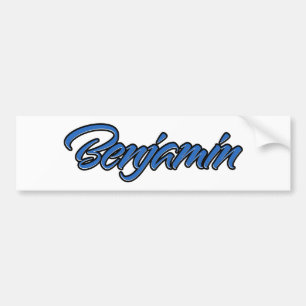 Benjamin Name blaue Aufkleber Sticker Autoaufklebe Autoaufkleber
