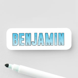Benjamin Name Namensschild
