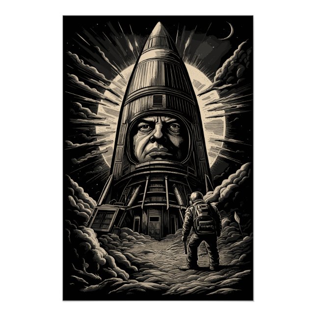 Benjamin Netanyahu Rocket Poster (Vorderseite)