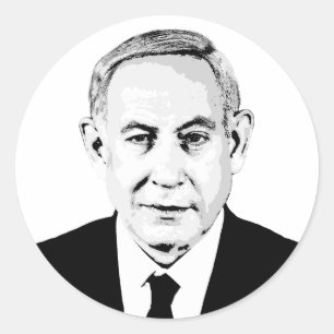 Benjamin Netanyahu Runder Aufkleber