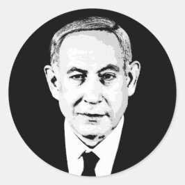 Benjamin Netanyahu Runder Aufkleber