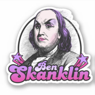 Benjamin Skanklin Aufkleber