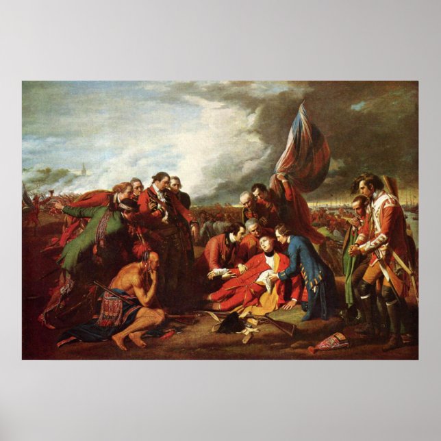 Benjamin West Tod von General Wolfe Poster (Vorne)