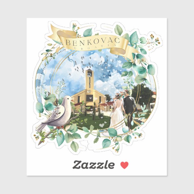 Benkovac Aufkleber (Blatt)