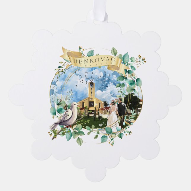 Benkovac Ornament Karte (Vorderseite)
