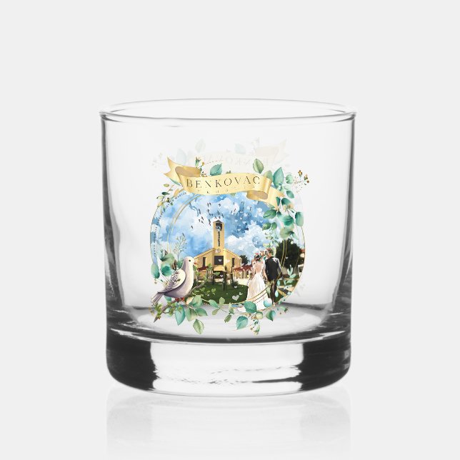 Benkovac Whiskyglas (Vorderseite)