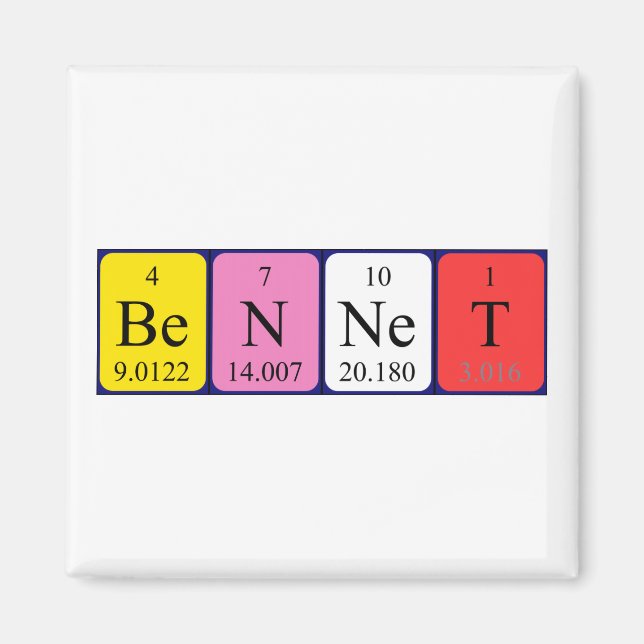 Bennet Peripherie-Namenmagnet Magnet (Vorne)