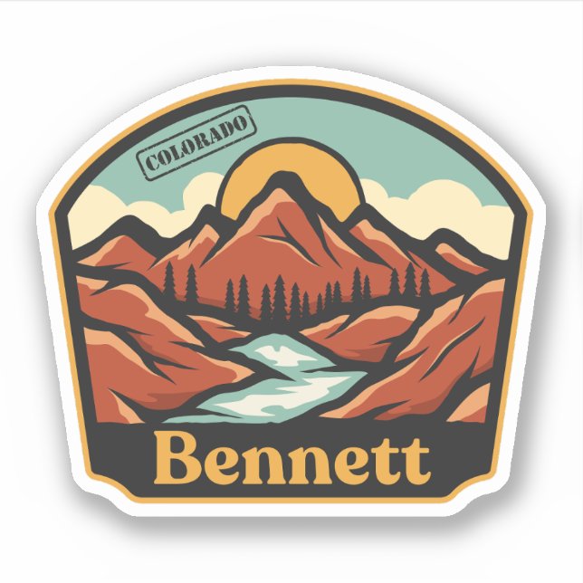 Bennett, Colorado Aufkleber (Vorderseite)