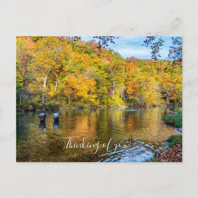 Bennett Frühling Herbst Angeln U Postkarte denken (Vorderseite)