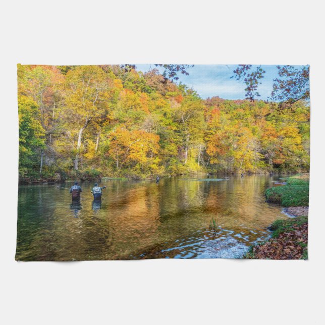 Bennett Herbstfischen Geschirrtuch (Horizontal)