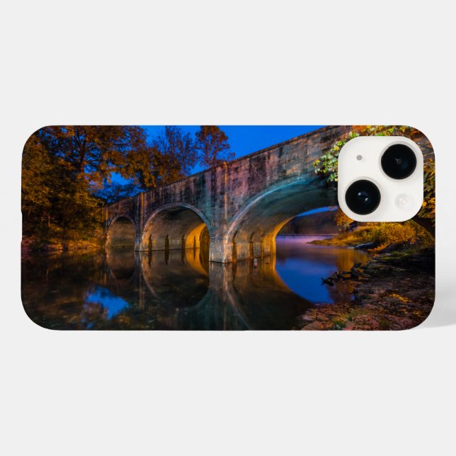 Bennett Spring Bridge Twilight Case-Mate iPhone 14 Hülle (Rückseite (Horizontal))