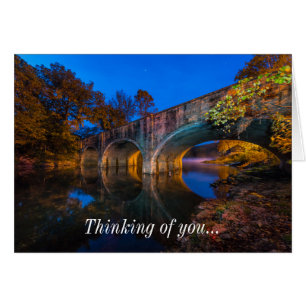 Bennett Spring Bridge Twilight Denken Sie an U-Kar