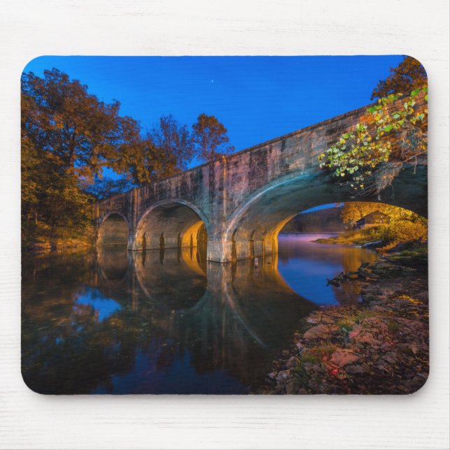 Bennett Spring Bridge Twilight Mousepad (Vorne)