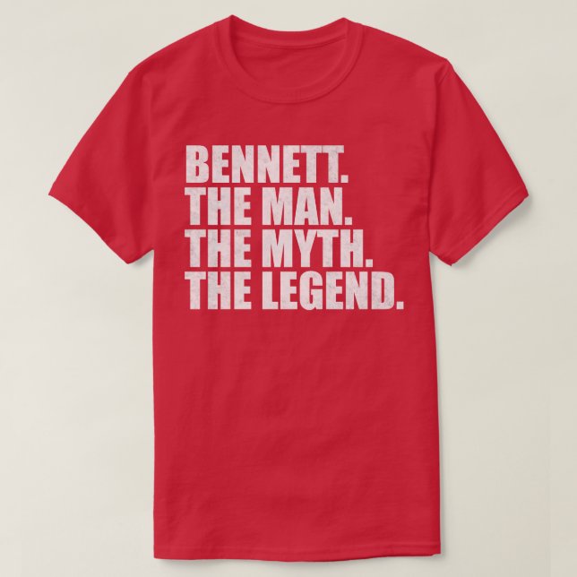 BennettBennett Name Bennett Vorname T-Shirt (Design vorne)