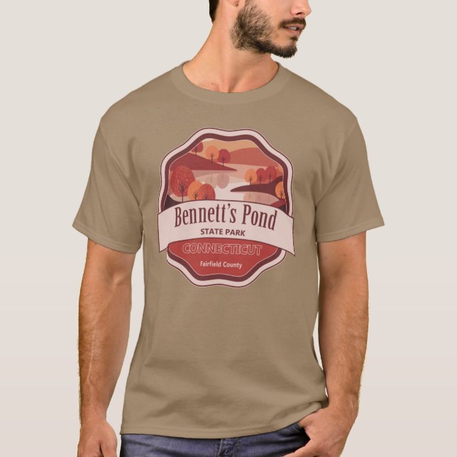 Bennetts Pond State Park Fairfield County Connecti T-Shirt (Vorderseite)