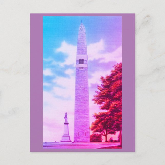 Bennington Monument, Old Bennington, Vermont Postkarte (Vorderseite)