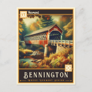 Bennington, Vermont Vintage Ansichtskarte Postkarte