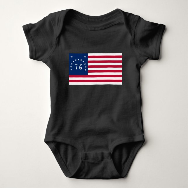 Benningtons Banner: Die 76 amerikanische Schlachtf Baby Strampler (Vorderseite)