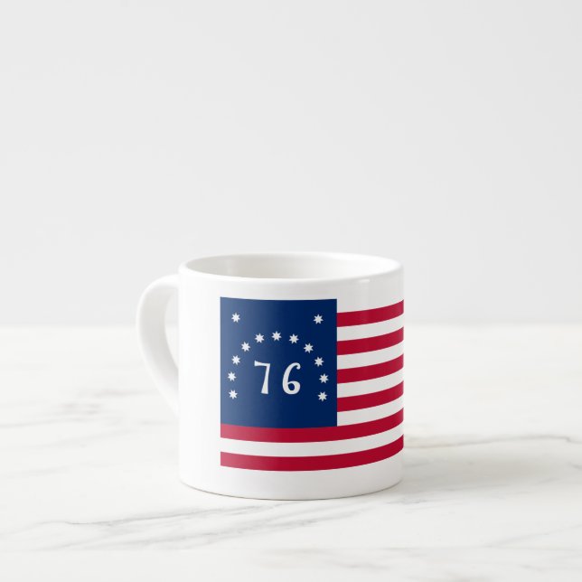 Benningtons Banner: Die 76 amerikanische Schlachtf Espressotasse (Vorderseite Links)