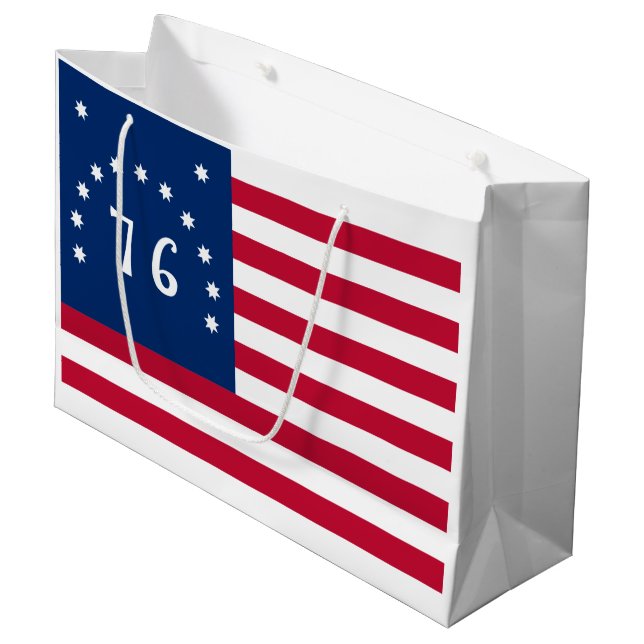 Benningtons Banner: Die 76 amerikanische Schlachtf Große Geschenktüte (Vorderseite Schrägansicht)