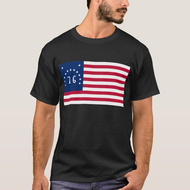 Benningtons Banner: Die 76 amerikanische Schlachtf T-Shirt (Vorderseite)