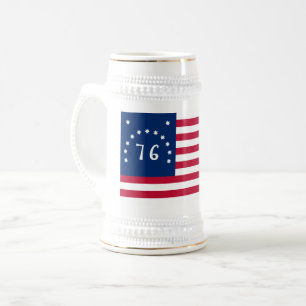 Benningtons Banner: Die 76er amerikanische Schlach Bierglas