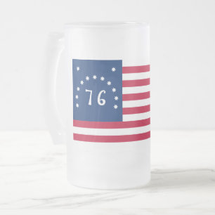 Benningtons Banner: Die 76er amerikanische Schlach Mattglas Bierglas