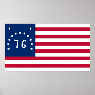 Benningtons Banner: Die 76er amerikanische Schlach Poster
