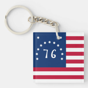 Benningtons Banner: Die 76er amerikanische Schlach Schlüsselanhänger