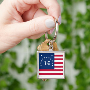 Benningtons Banner: Die 76er amerikanische Schlach Schlüsselanhänger