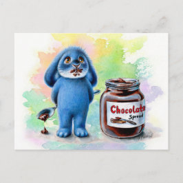 Benny Blue - Carte postale au chocolat