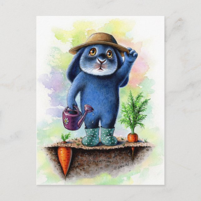 Benny Blue - Carte postale de jardinage (Devant)