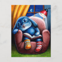 Benny Blue - Carte postale de lecture