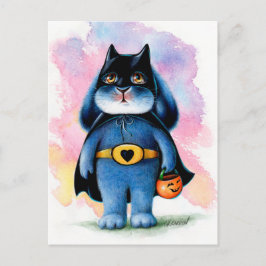Benny Blue - Carte postale Halloween Batbunny
