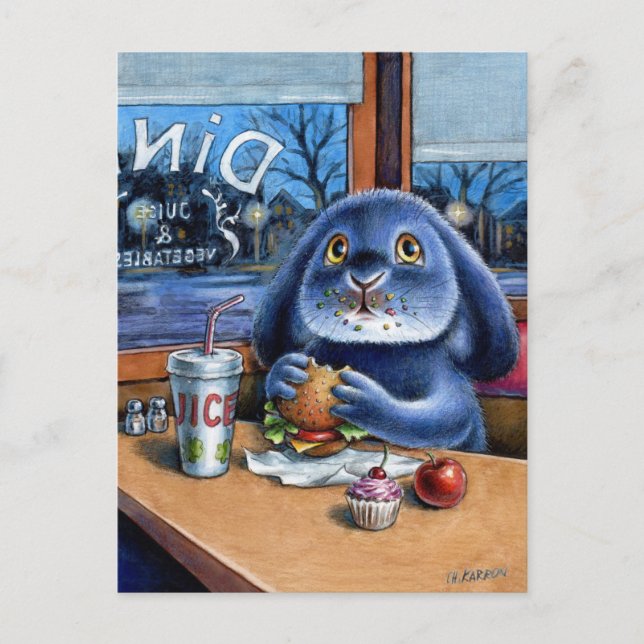 Benny Blue - Diner Postcard Postkarte (Vorderseite)