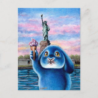 Benny Blue - Freiheitsstatue Postkarte