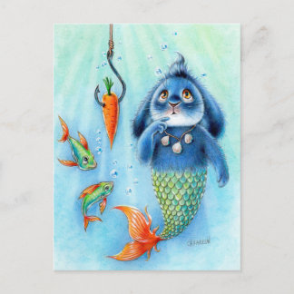 Benny Blue - Merbunny Postkarte