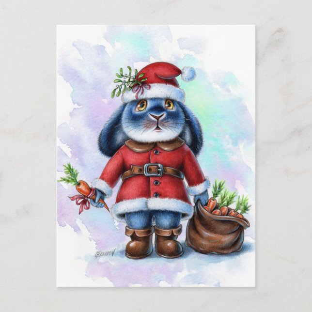 Benny Blue - Santa Postcard Postkarte (Vorderseite)