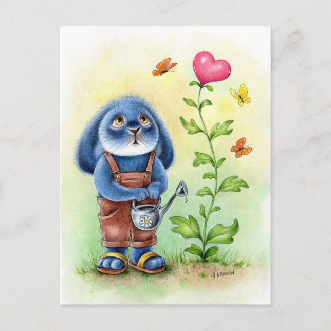 Benny Blue - Wachende Liebe Postkarte (Vorderseite)