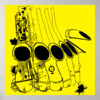 Benny Carter, Saxophones Jazz Vintag Illustriert