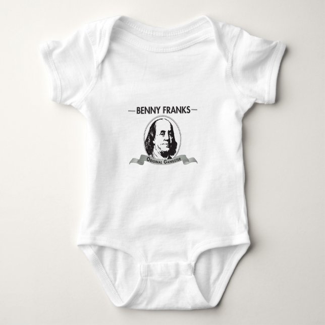 Benny-Frank-Vorlagen-Gangster Baby Strampler (Vorderseite)