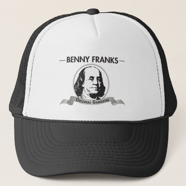 Benny-Frank-Vorlagen-Gangster Truckerkappe (Vorderseite)