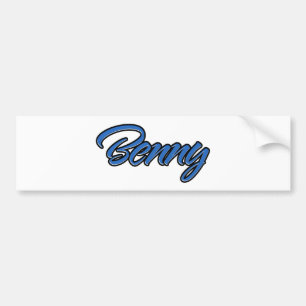 Benny Name blaue Aufkleber Sticker Autoaufkleber