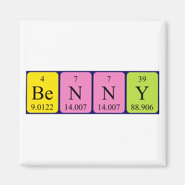 Benny-Periodenmagnetmagnet Magnet (Vorne)