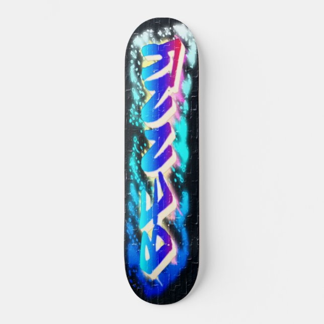 BENNY Personalisiertes, individuelles Graffiti-Ska Skateboard (Vorderseite)