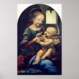 Benois Madonna durch LEONARDO di Ser Piero da Poster
