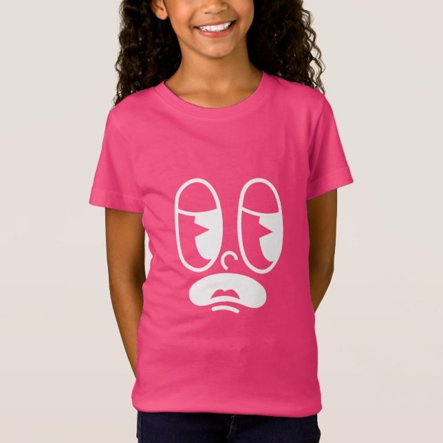 Benommener Glitch-Gesicht T-Shirt (Vorderseite)
