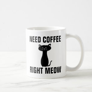 BENÖTIGEN KAFFEE RICHTIG, FUNKTIONIERENDE CAT-TASS KAFFEETASSE