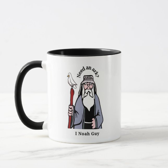 "Benötigen Sie eine Arche? I Noah Typ" Vater Witz  Tasse (Links)